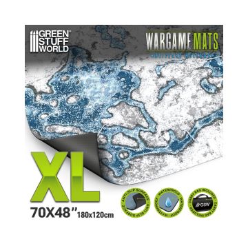 Ігрове поле Green Stuff World: Neoprene Mat 4x6' Blizzard Hollows (120x180cm)