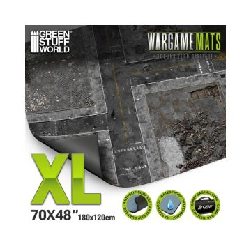 Ігрове поле Green Stuff World: Neoprene Mat 4x6' Ground Zero District (120x180cm)