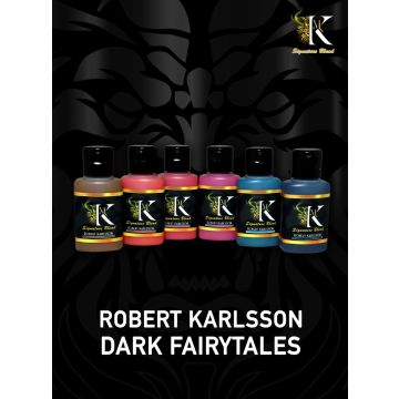 Набір акрилових фарб Kimera Kolors: Robert Karlsson Signature Set – Dark Fairy Tales (6х30 ml)