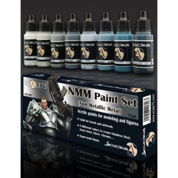 Набір акрилових фарб Scale 75: Scalecolor: NMM Paint Set Steel (8x17 ml)