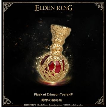 Срібна підвіска з позолотою Starforged Elden Ring Flask of Crimson Tears (Red)