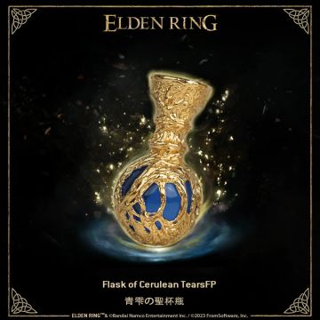 Срібна підвіска з позолотою Starforged Elden Ring Flask of Crimson Tears (Blue)