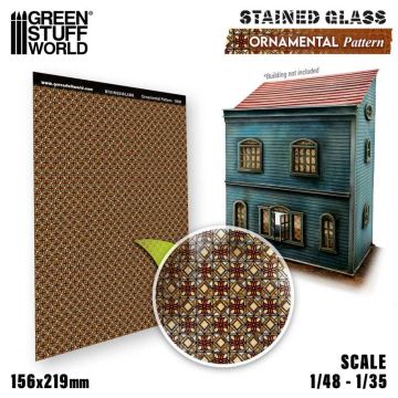 Вітражне скло Green Stuff World: Ornamental Pattern Stained Glass