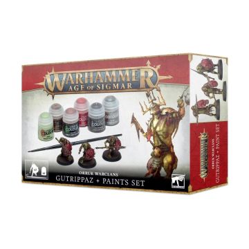 Набір фарб та мініатюр Age of Sigmar: Orruk Warclans: Gutrippaz + Paints Set