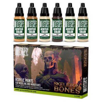 Набір акрилових фарб Green Stuff World: Paint Set - Bones