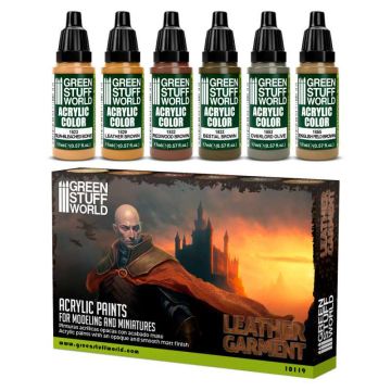 Набір акрилових фарб Green Stuff World: Paint Set - Leather Brown