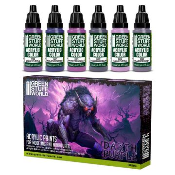 Набір акрилових фарб Green Stuff World: Paint Set - Darth Purple