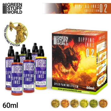 Набір акрилових чорнил Green Stuff World Dipping Ink: Dipping collection 02
