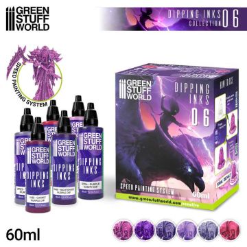 Набір акрилових чорнил Green Stuff World Dipping Ink: Dipping collection 06