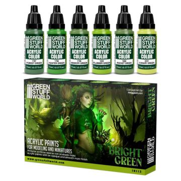 Набір акрилових фарб Green Stuff World: Paint Set - Bright Green
