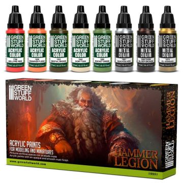 Набір акрилових фарб Green Stuff World: Paint Set - Hammer Legion