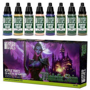 Набір акрилових фарб Green Stuff World: Paint Set - Malefic Skin