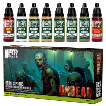 Набір акрилових фарб Green Stuff World: Paint Set - Undead