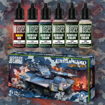 Набір акрилових фарб Green Stuff World: Paint Set - Urban Camo
