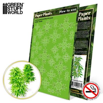 Декоративна рослина Green Stuff World: Paper Plants - Cannabis