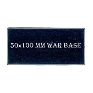Прямокутна підставка для мініатюр War Base 50х100 мм