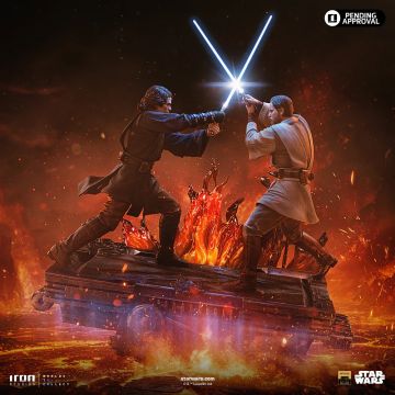Колекційна статуетка Iron Studios: Statue Anakin vs Obi-Wan (Revenge of the Sith 20th Years Anniversary) – Star Wars – Art Scale 1/10