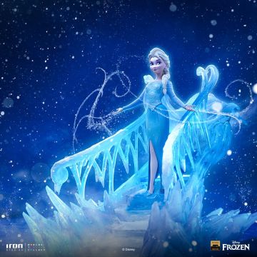 Колекційна статуетка Iron Studios: Statue Elsa Deluxe – Frozen – Art Scale 1/10