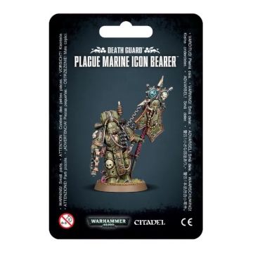 Мініатюра Warhammer 40000 Death Guard: Plague Marine Icon Bearer