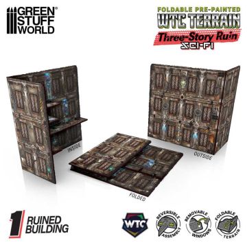 WTC руїна Green Stuff World: Pre-Painted Foldable Three-Story WTC Terrain Ruin - Sci-fi