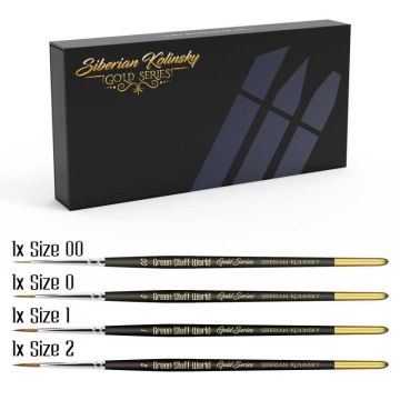 Набір пензликів Green Stuff World: Premium Paint Brushes - Gold Series