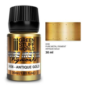 Пігмент Green Stuff World: Pure Metal Pigments Antique Gold 30ml