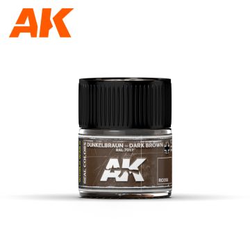Лакова фарба AK Interactive: Real Colors: Dunkelbraun – Dark Brown Ral 7017