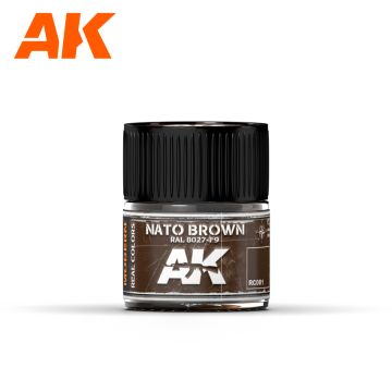 Лакова фарба AK Interactive: Real Colors: Nato Brown Ral 8027-f9