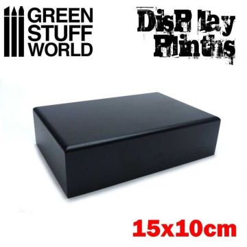 Деревʼяна підставка для мініатюр Green Stuff World: Rectangular Plinth 15x10 cm