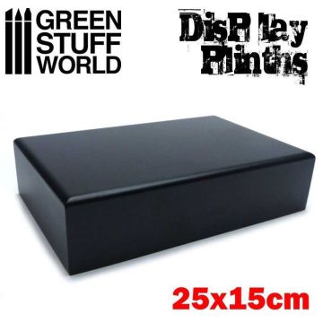 Деревʼяна підставка для мініатюр Green Stuff World: Rectangular Plinth 25x15 cm