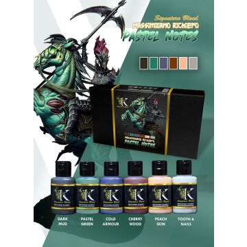 Набір акрилових фарб Kimera Kolors: Massimiliano Richiero Signature Set – Pastel Notes (6х30 ml)