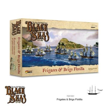 Набір мініатюр Warlord Games Black Powder: Black Seas: Frigates & Brigs Flotilla (1770 - 1830)