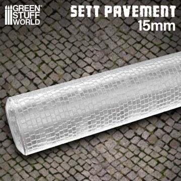 Текстурний валик Green Stuff World: Rolling Pin Sett Pavement 15mm