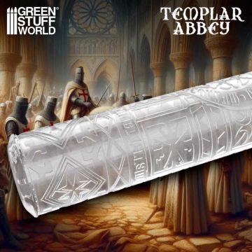 Текстурний валик Green Stuff World: Rolling Pin Templar Abbey