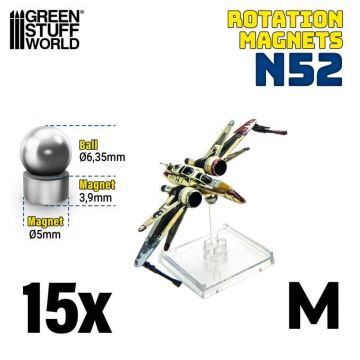 Набір обертальних магнітів Green Stuff World: Rotation Magnets - Size M