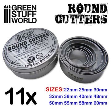 Набір різців Green Stuff World: Round Cutters for Bases