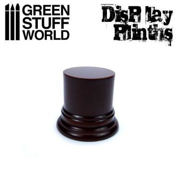 Деревʼяна підставка для мініатюр Green Stuff World: Round Display Plinth 4.5 cm - Hazelnut Brown