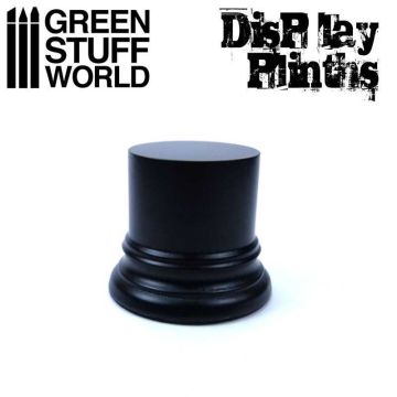 Деревʼяна підставка для мініатюр Green Stuff World: Round Display Plinth 4.5 cm - Black