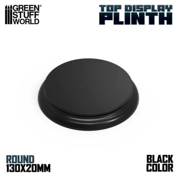 Деревʼяна підставка для мініатюр Green Stuff World: Round Top Display Plinth 130mm