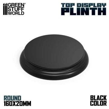 Деревʼяна підставка для мініатюр Green Stuff World: Round Top Display Plinth 160mm