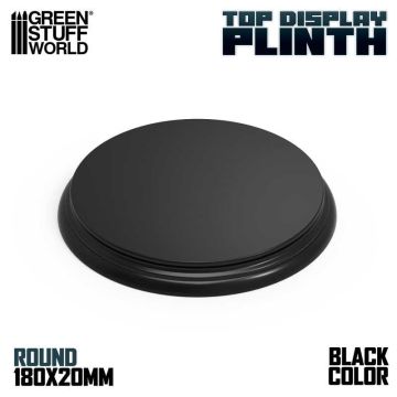 Деревʼяна підставка для мініатюр Green Stuff World: Round Top Display Plinth 180mm