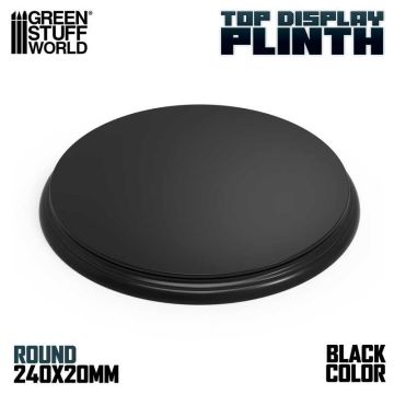 Деревʼяна підставка для мініатюр Green Stuff World: Round Top Display Plinth 240mm