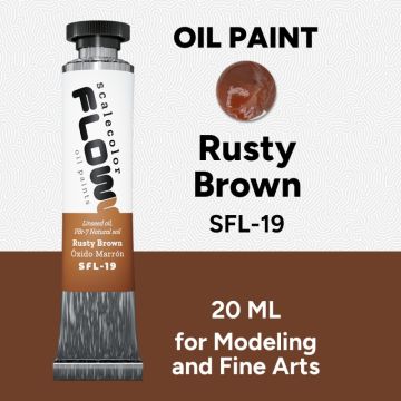 Олійна фарба Scale 75: Floww Oils: Rusty Brown (20ml)