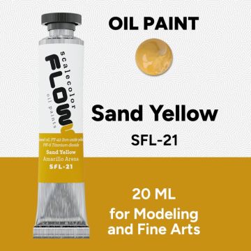 Олійна фарба Scale 75: Floww Oils: Sand Yellow (20ml)