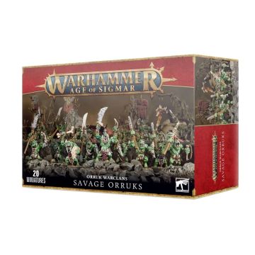 Набір мініатюр Age of Sigmar Orruk Warclans: Savage Orruks