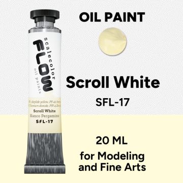 Олійна фарба Scale 75: Floww Oils: Scroll White (20ml)