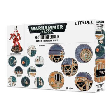 Підставки для мініатюр Citadel: Sector Imperialis 25 & 40mm Round Bases