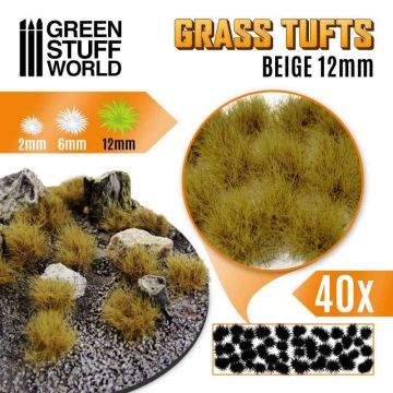 Пучки трави Green Stuff World: Grass Tufts - 12mm Self-Adhesive - Beige
