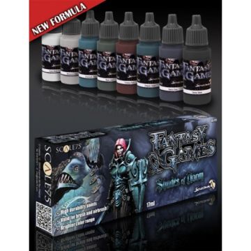 Набір акрилових фарб Scale 75: Fantasy & Games: Shades of Doom (8x17 ml)