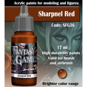 Акрилова фарба Scale 75: Fantasy & Games: Sharpnel Red (17ml)